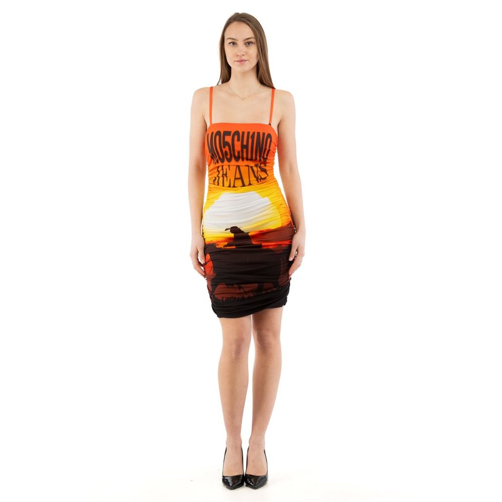 Moschino Multicolor Cotton Casual Dress